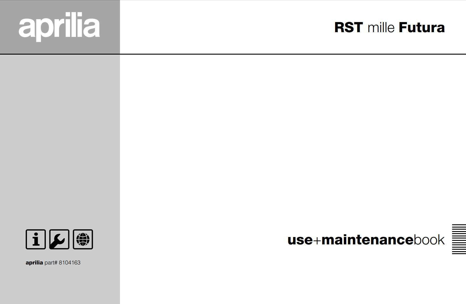 Aprilia RST Mille 2000 Owner’s Manual