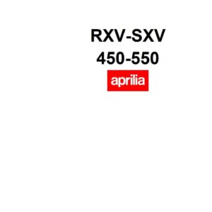 Aprilia RXV-SXV 450-550 2006 Owner’s Manual