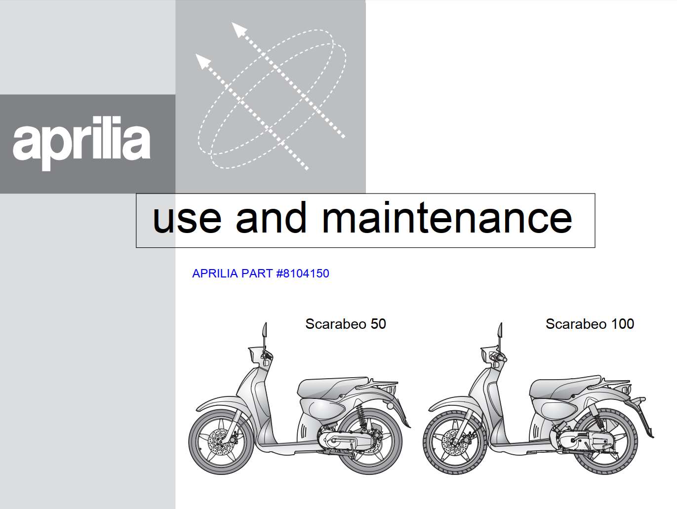 Aprilia Scarabeo 50 100 1999 Owner’s Manual