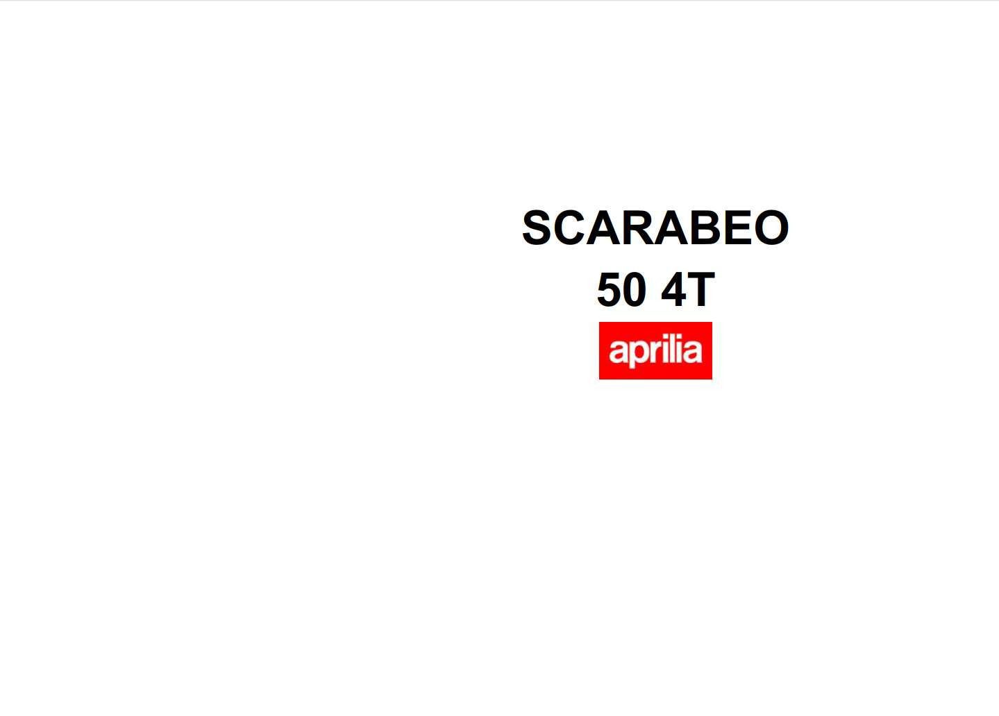 Aprilia Scarabeo 50 4T 2007 Owner’s Manual