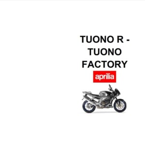Aprilia Tuono R 2007 Owner’s Manual