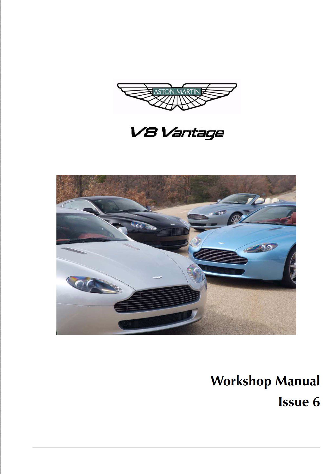 Aston Martin V8 Vantage Owner's Manual