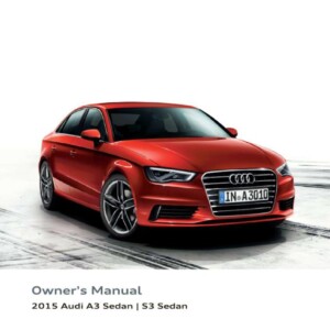 Audi A3 S3 2015 Owner's Manual