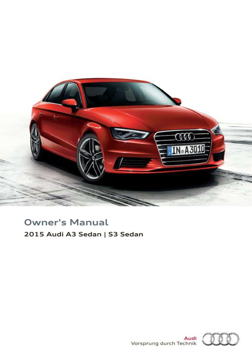 Audi A3 S3 2015 Owner's Manual