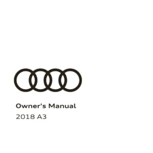Audi A3 Sedan S3 Sedan 2018 Owner's Manual