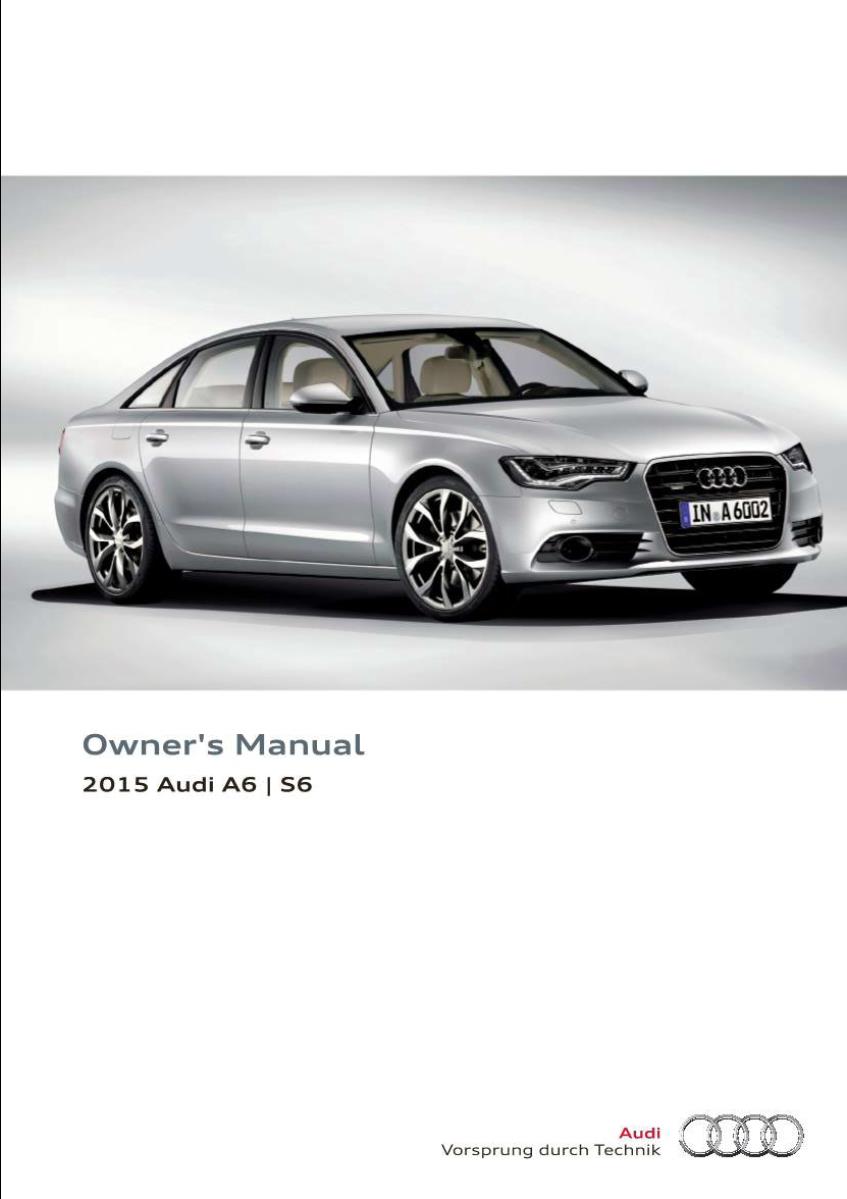 Audi A6 S6 2015 Owner's Manual