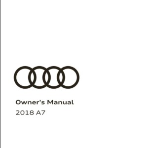 Audi A7 2018 Owner's Manual