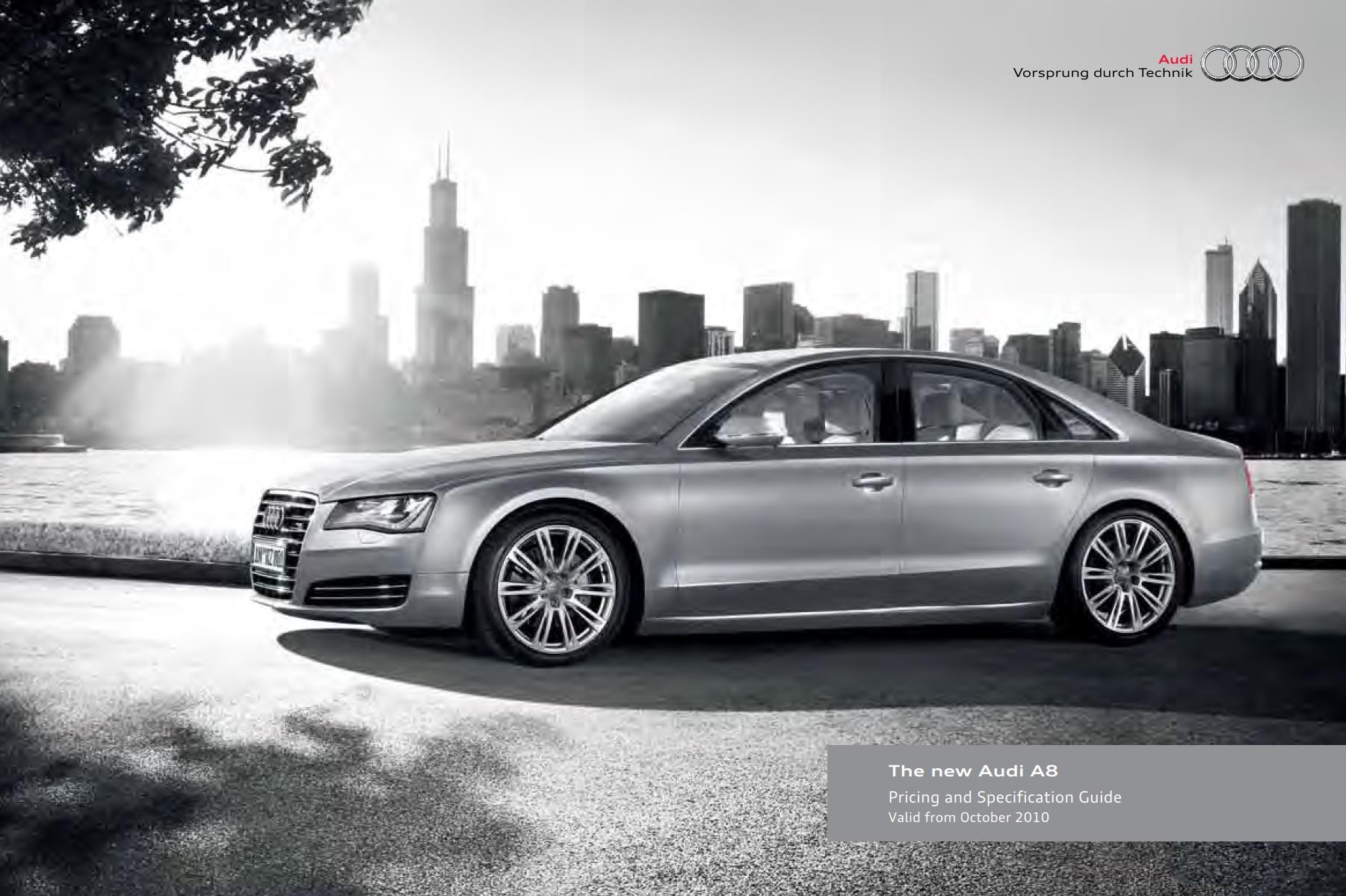 Audi A8 2011 Guide Owner's Manual