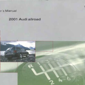 Audi Allroad 2.7T C5 2000 - 2004 Owner's Manual
