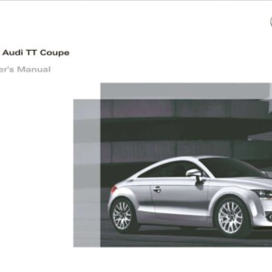 Audi TT Coupe 2009 Owner's Manual