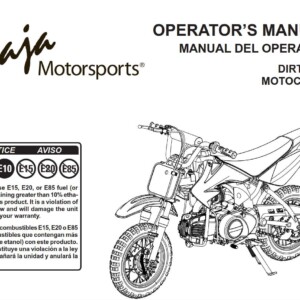 Baja Dirt Bike DR50 Owner’s Manual
