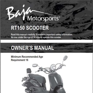 Baja Scooter RT150 Owner’s Manual