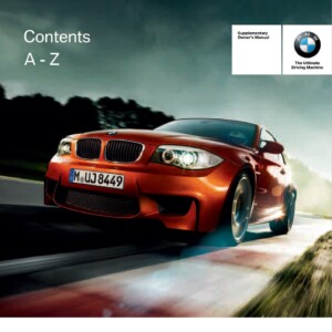 BMW 1 Series M Coupe 2011 Owner's Manual