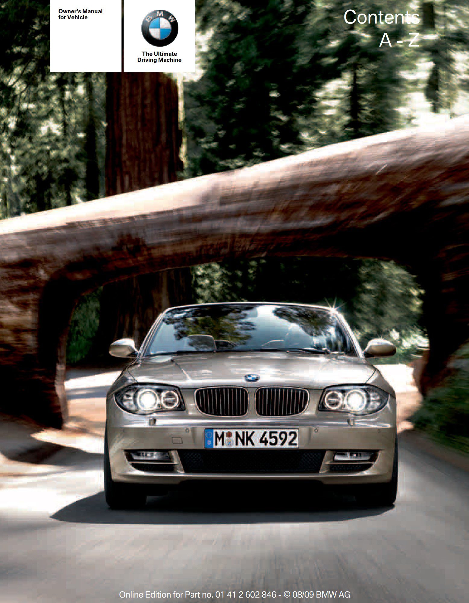 BMW 128i Coupe 2010 Owner's Manual