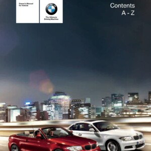 BMW 135i Convertible 2012 Owner's Manual
