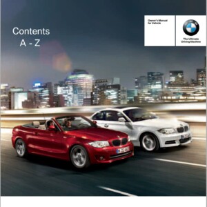 BMW 135i Coupe 2013 Owner's Manual