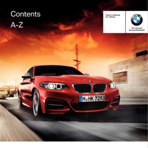BMW 2 Series Coupe 2016 Owner's Manual