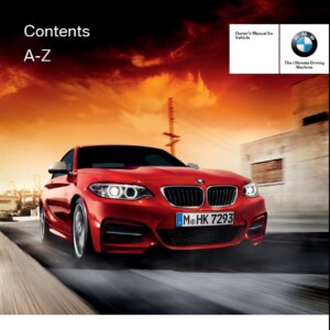 BMW 228i Coupe 2014 Owner's Manual