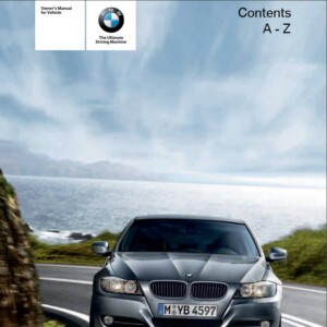 Bmw 3 Sedan And Sportswagon With Idrive 2009 Owner's Manual