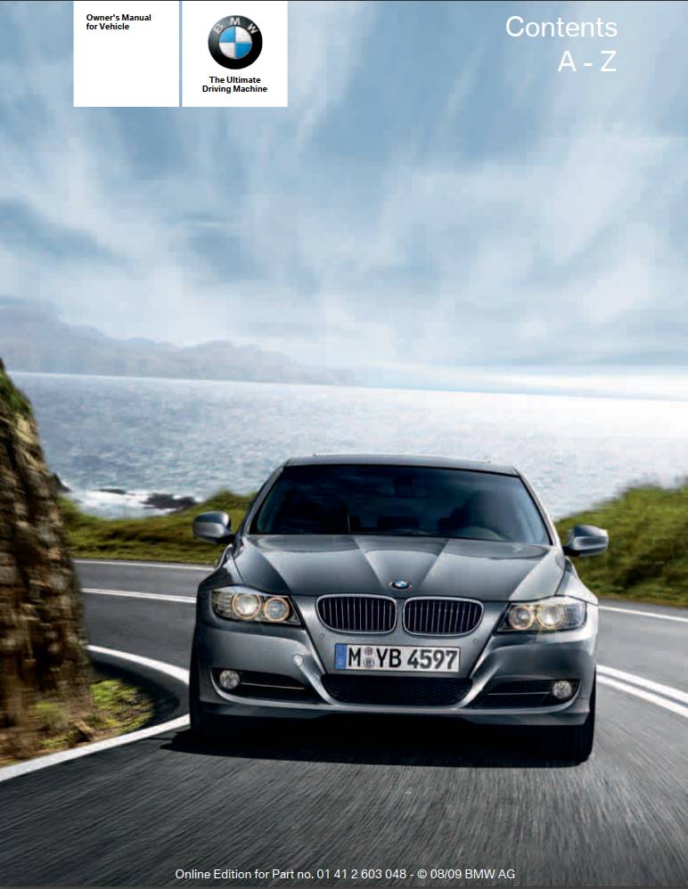 Bmw 3 Sedan And Sportswagon With Idrive 2010 Owner's Manual