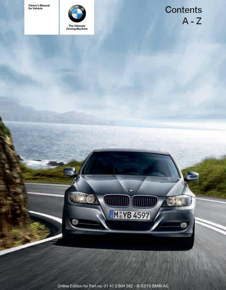 Bmw 3 Wagon With Idrive 2011 Owner's Manual