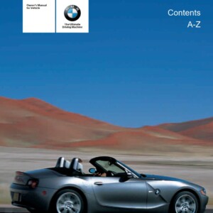 BMW 3.0i Roadster 2003 Owner's Manual