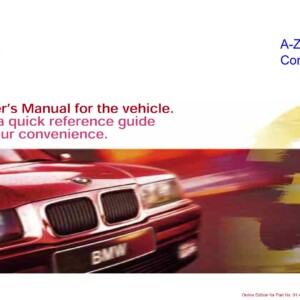 BMW 318i 318is 323i 323is 328i 328is Sedan Coupe Convertible Owner's Manual