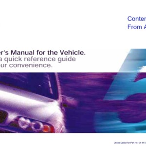 BMW 525 539 540 Owner's Manual
