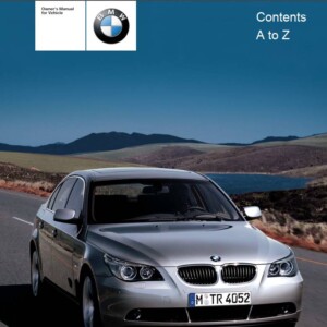 Bmw 525i Sedan 2004 Owner's Manual