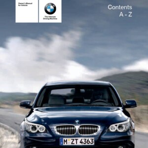 Bmw 525i Sedan 2007 Owner's Manual