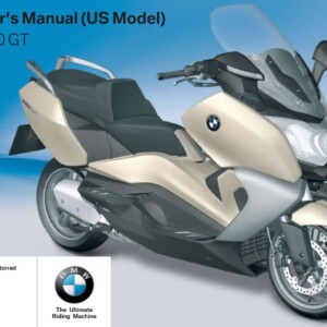 BMW C 650 GT 3rd (US) 2012 Owner’s Manual