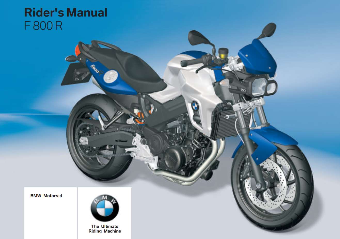 BMW F 800 R 5th 2012 Owner’s Manual