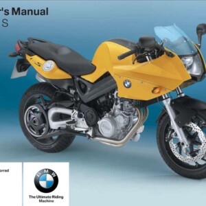 BMW F 800 S 1st ABS 2006 Owner’s Manual