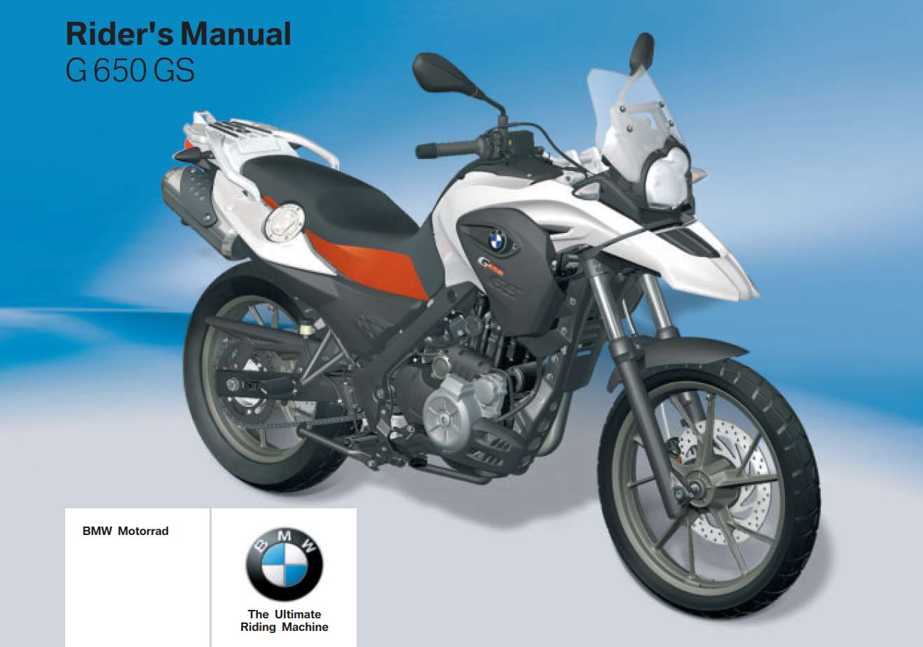 Bmw G 650 Gs 3rd 2011 Owner S Manual