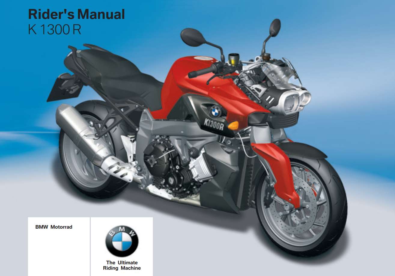 BMW K 1300 R 1st 2012 Owner’s Manual