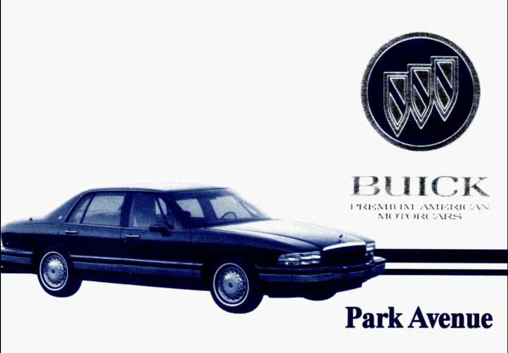 Buick ParkAvenue 1993 Owner's Manual