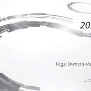 Buick Regal 2017 Owner's Manual