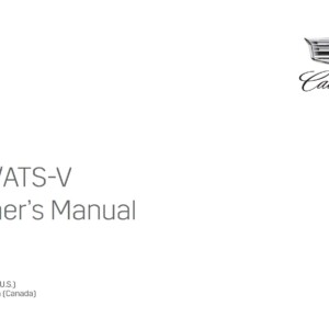 Cadillac ATS-V SEDAN 2017 Owner’s Manual