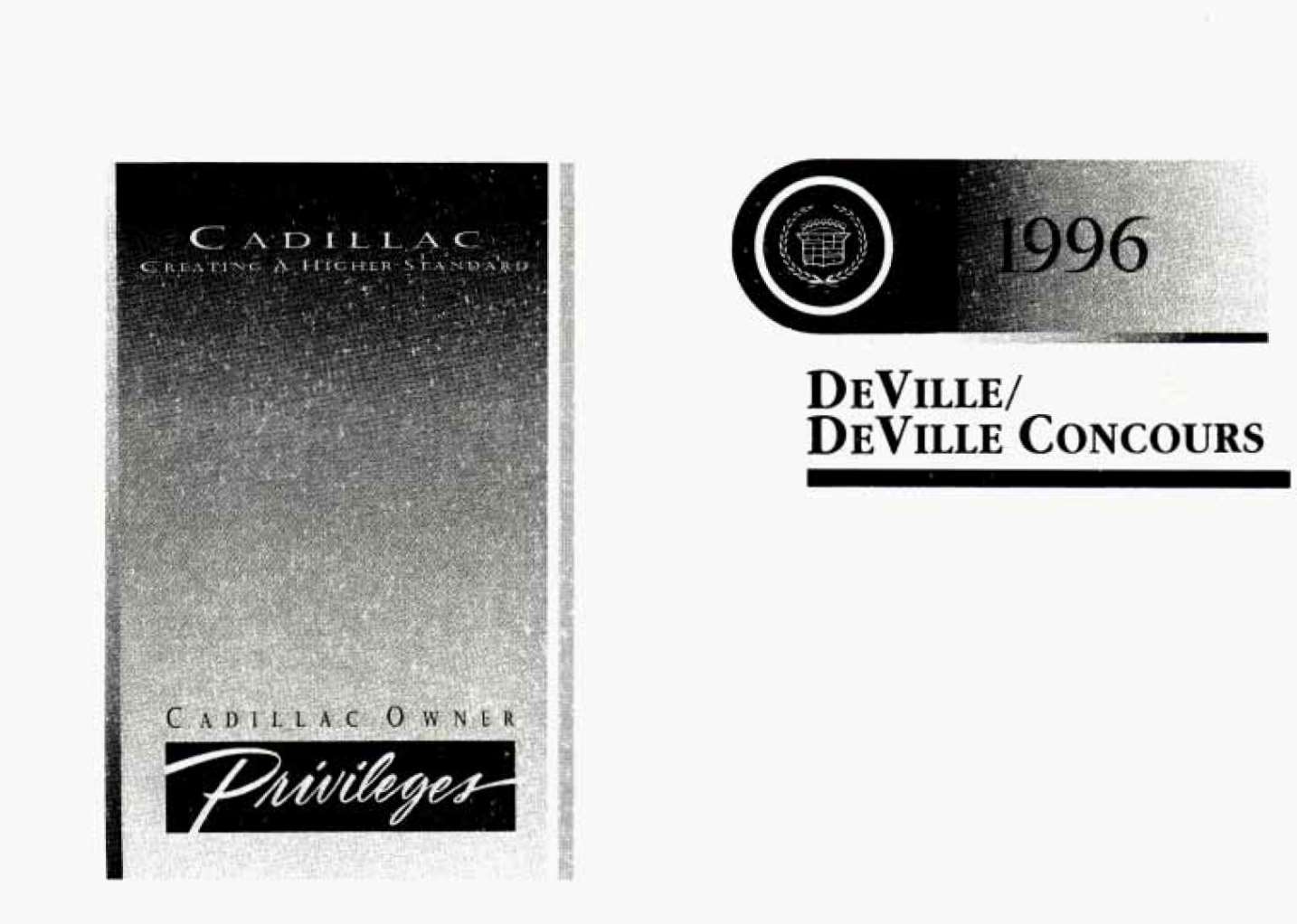 Cadillac Deville 1996 Owner's Manual