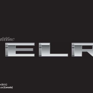 Cadillac Elr 2015 Owner's Manual