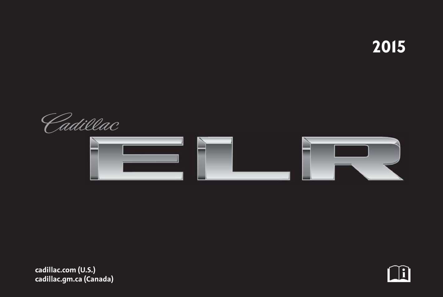 Cadillac Elr 2015 Owner's Manual