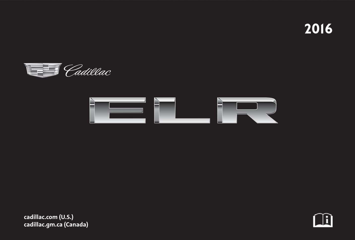 Cadillac Elr 2016 Owner's Manual