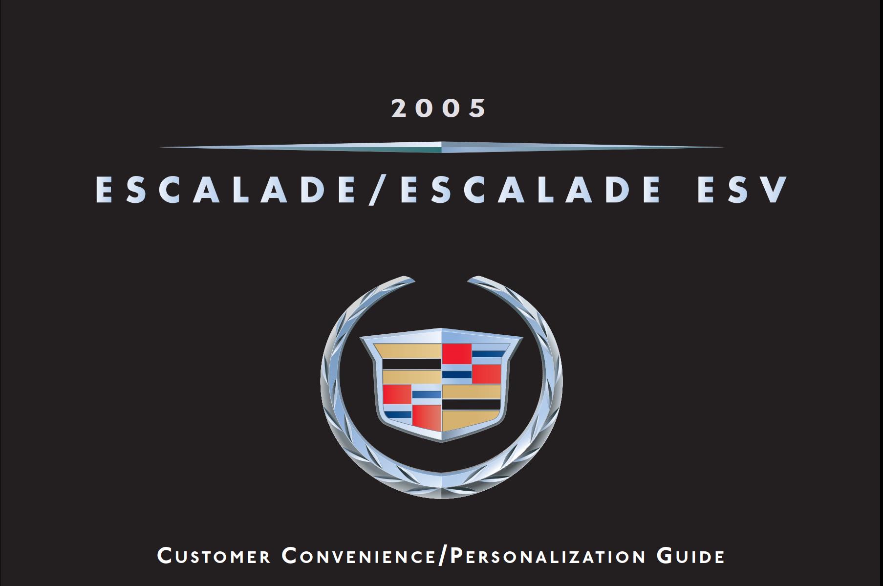 Cadillac ESCALADE ESV 2005 Owner’s Manual