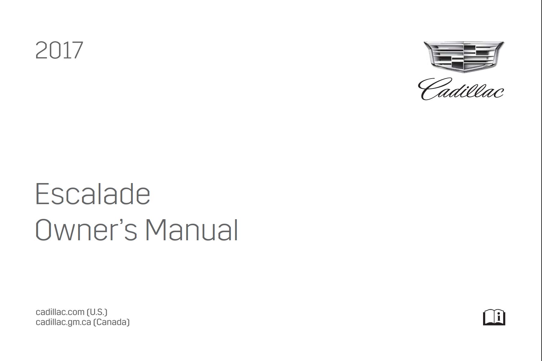 Cadillac ESCALADE ESV 2017 Owner’s Manual