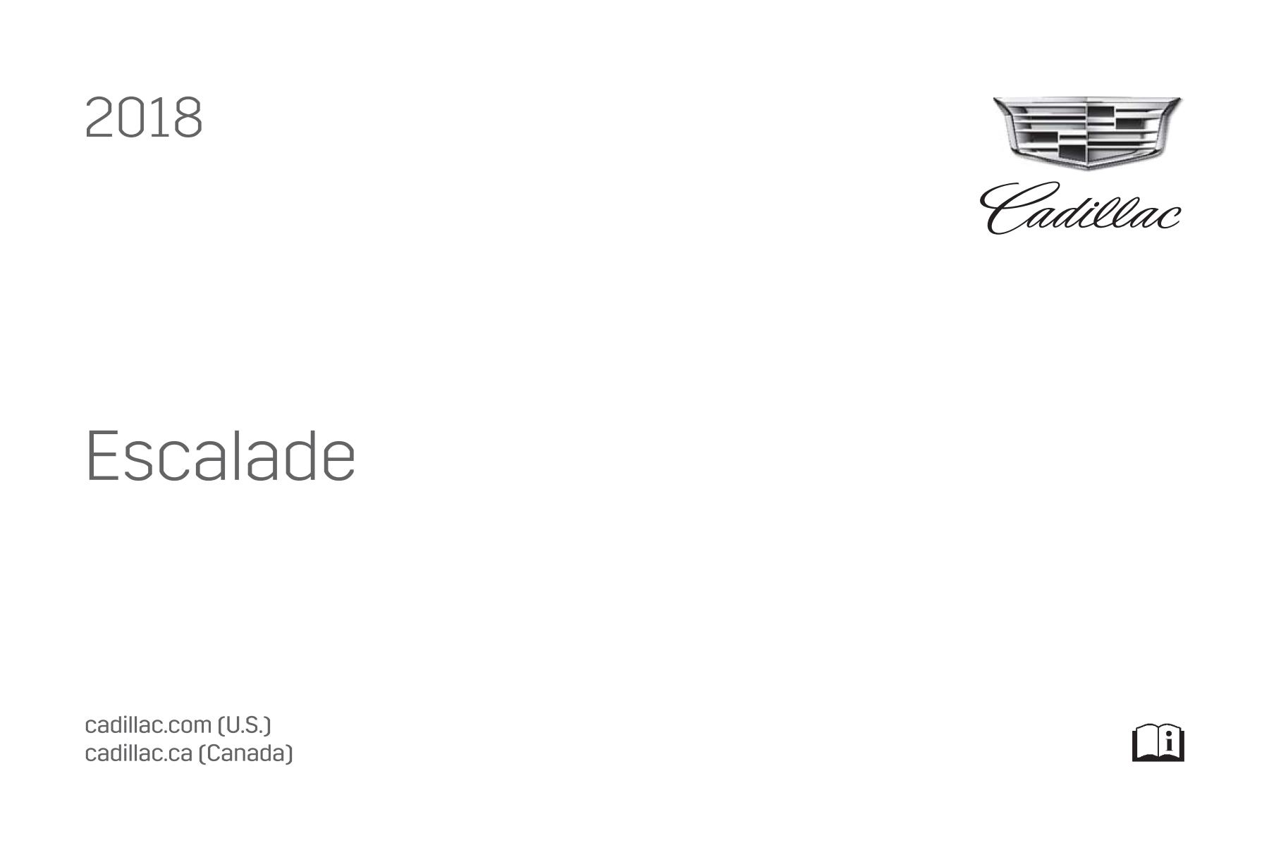 Cadillac ESCALADE ESV 2018 Owner’s Manual