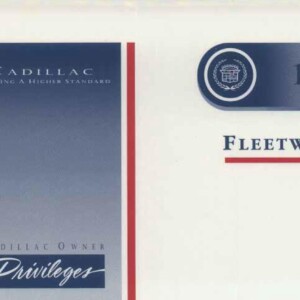 Cadillac FLEETWOOD 1996 Owner’s Manual