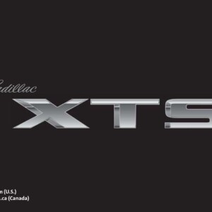 Cadillac Xts 2013 Owner's Manual
