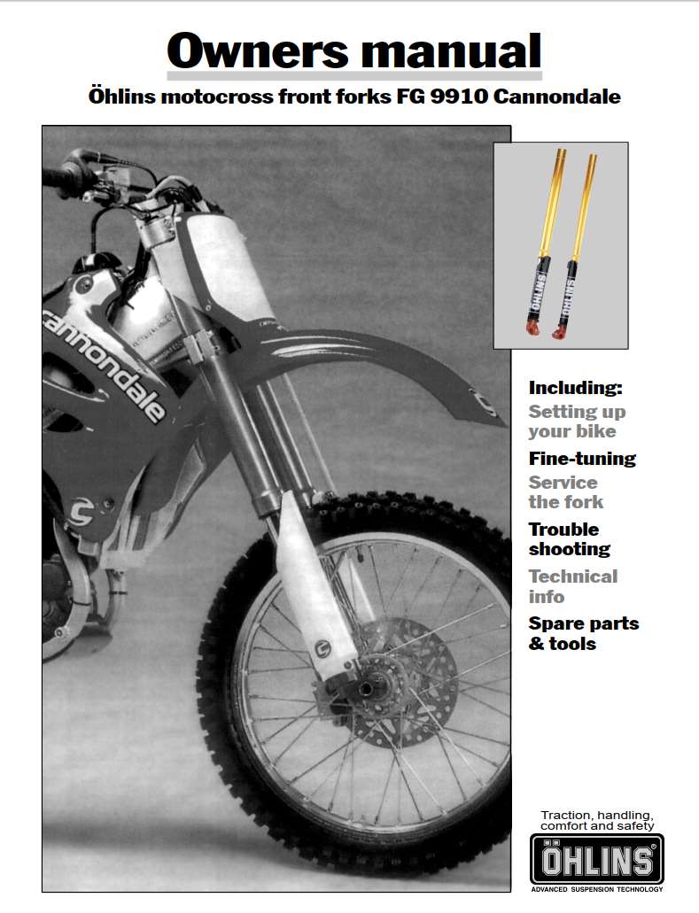Cannondale FG9910 Owner’s Manual