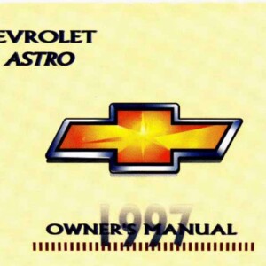 Chevrolet Astro 1997 Owner's Manual