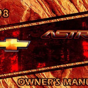 Chevrolet Astro 1998 Owner's Manual